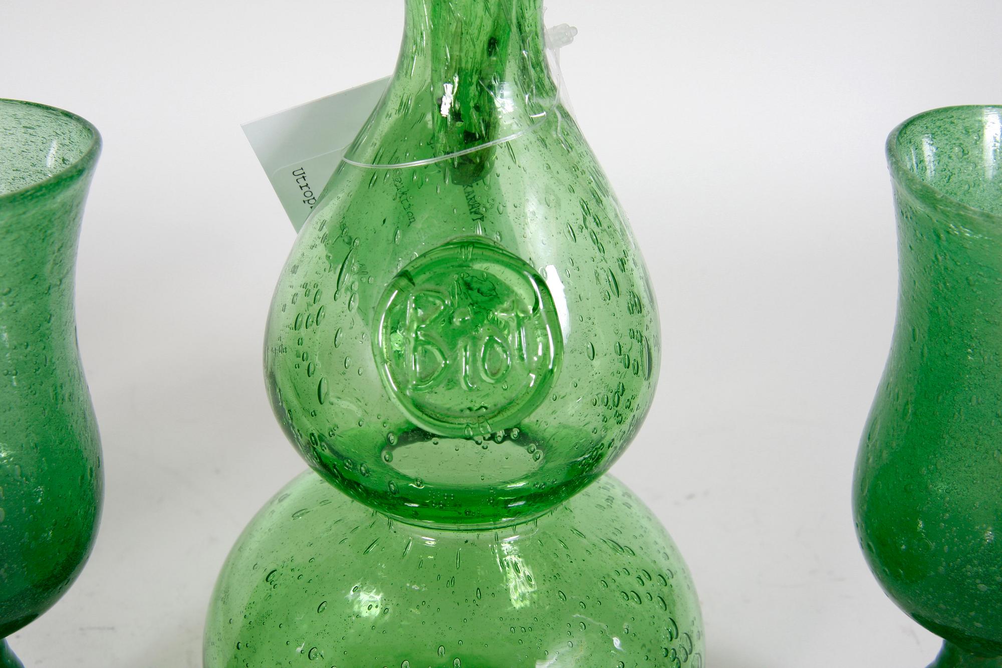 KARAFF samt GLAS, 5 st, glas.