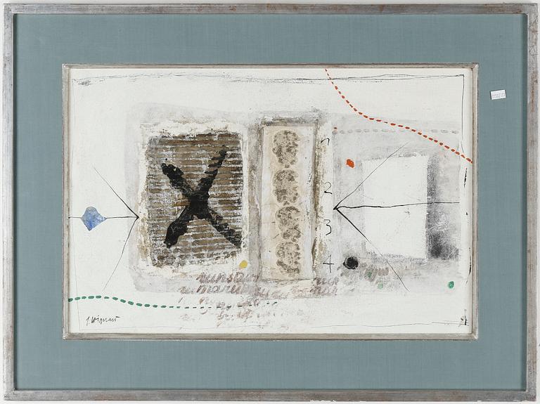JAMES COIGNARD, blandteknik, signerad.