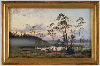 Charlotte Wahlström, Skymning vid vattnet.