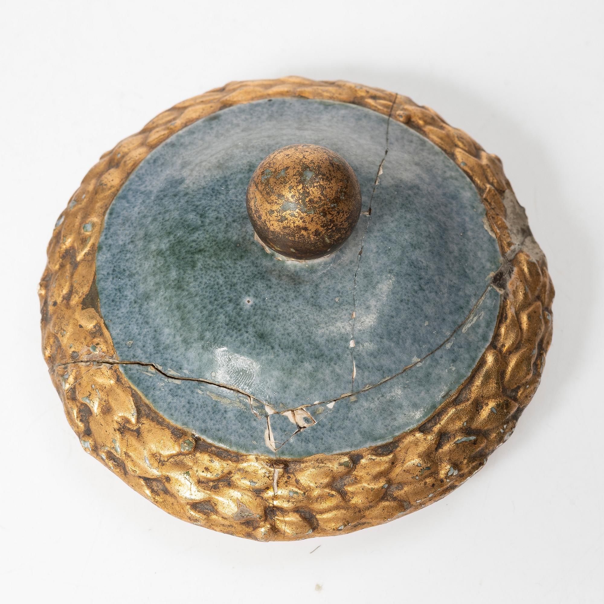 A flintware jar from Marieberg, 18th century.