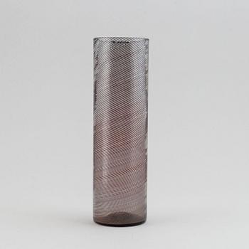 Carlo Scarpa, a "mezza filigrana" glass vase, Murano, Italy probably 1980's.