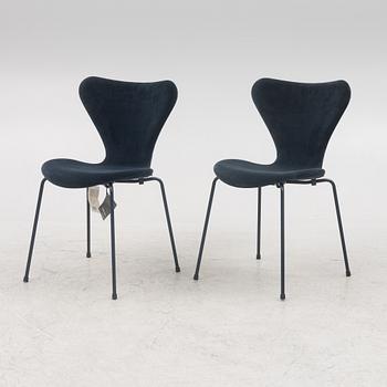 Arne Jacobsen, a pair of 'Series 7' chairs, Lala Berlin x Fritz Hansen, Denmark, 2017.