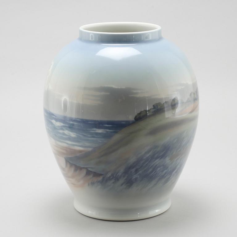 A porcelain vase from Royal Copenhagen, Denmark, second half of the 20th century.