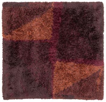 196. Timo Sarpaneva, matta, "D-4" rya, ca 197 x 201 cm, Villayhtymä Oy - Uniwool Ltd.