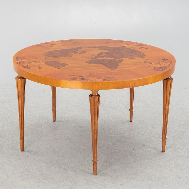A coffee table, probably Birger Ekman, Mjölby Intarsia, 1938.