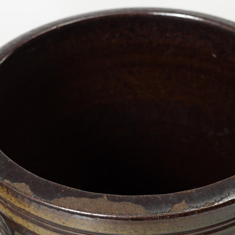 Five stoneware vases, Wallåkra, Sweden, mid-20th century.