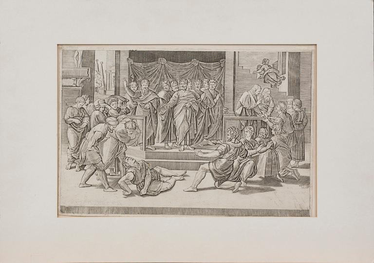 AGOSTINO VENEZIANO, after copper engraving.