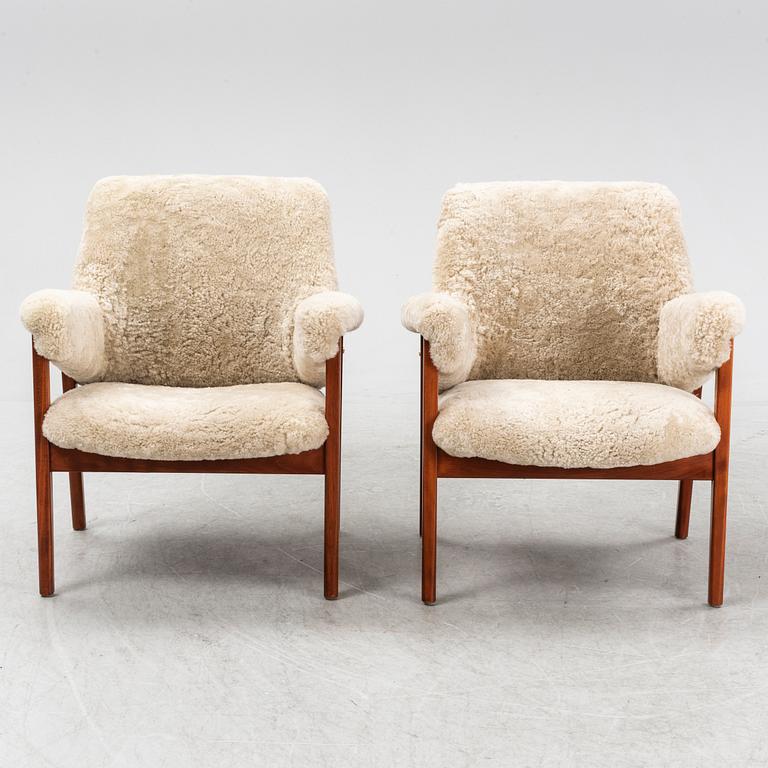 A pair of 1950s/60s easy chairs from Gärsnäs.