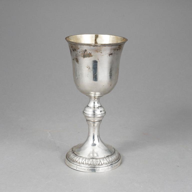 KALK, silver. Empire. Olof H Bergström, Uppsala 1816. 252 g.