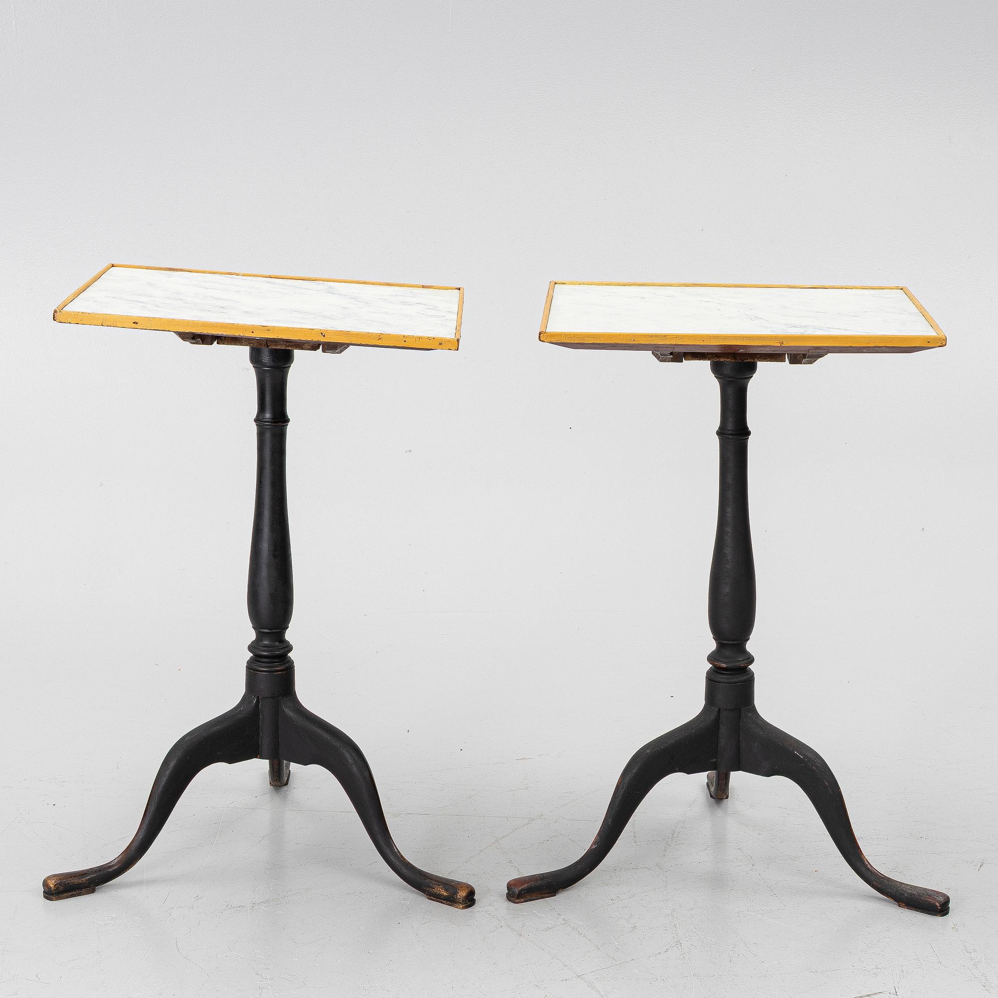 Fällbord, ett par, Sverige, omkring år 1800, Sengustavianska.