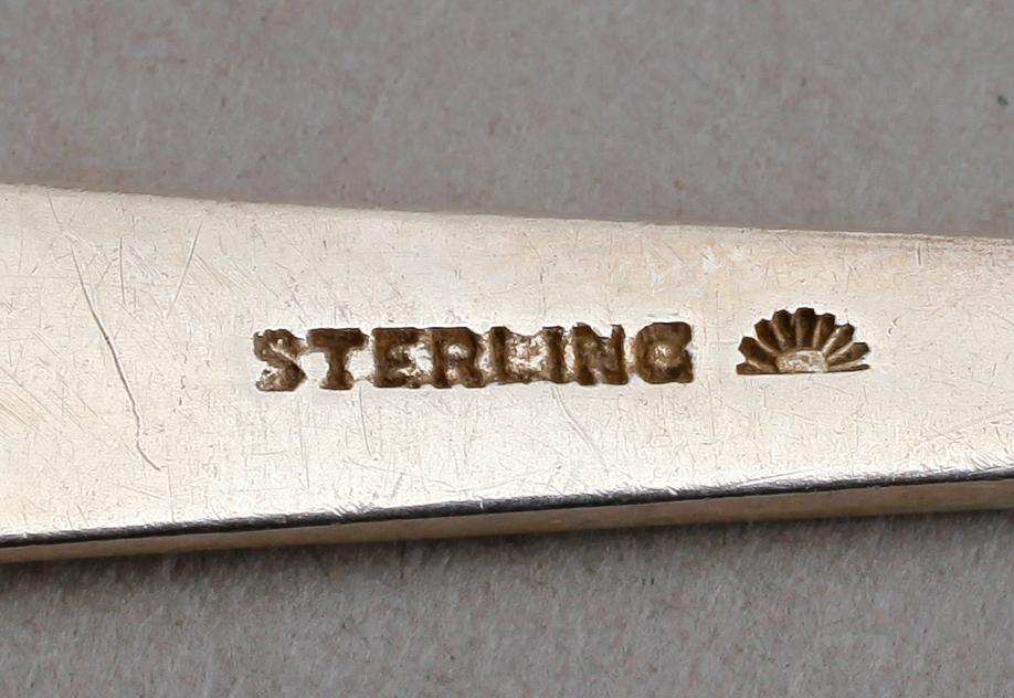 SMÖRKNIVAR, 6 st, sterlingsilver. Vikt ca 111 g.