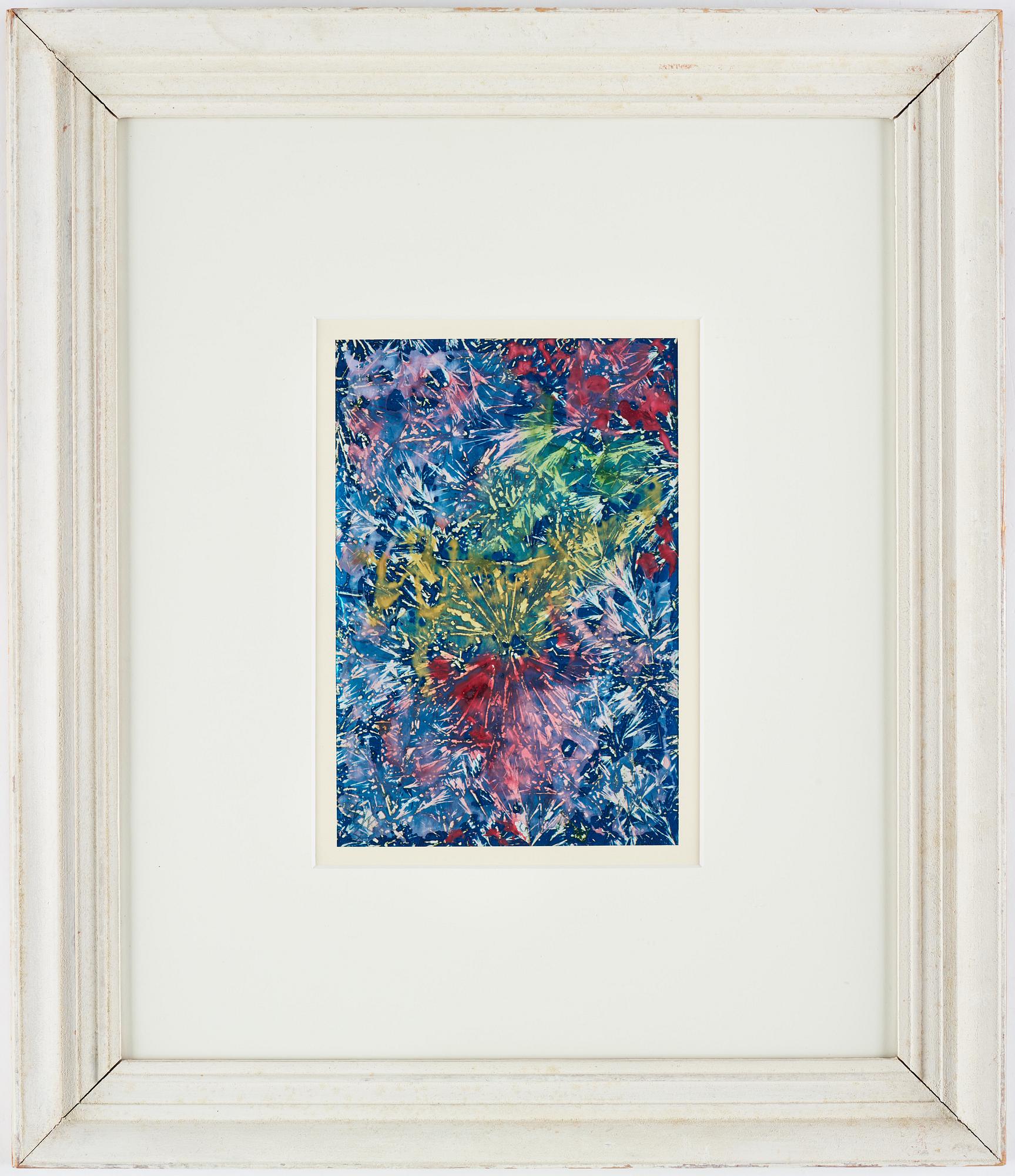 NELL WALDEN, mixed media on paper.