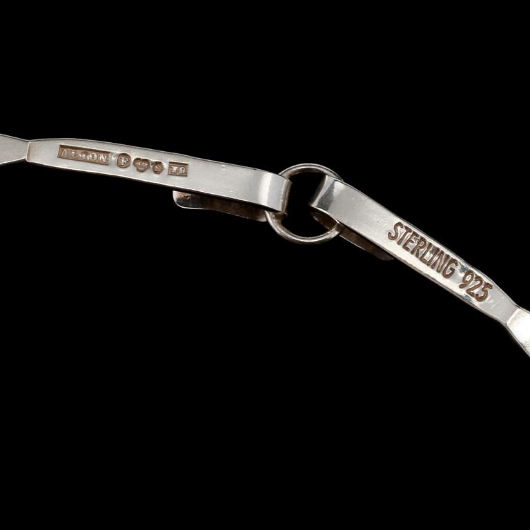 COLLIER, sterlingsilver, Alton, Falköping, 1973. Vikt 11 g.