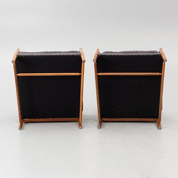 A pair of armchairs, mid-20th century.