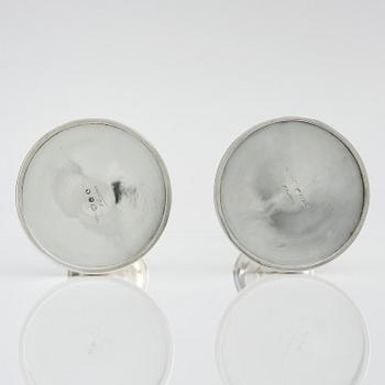Carl Fredrik Carlman, a pair of silver candlesticks, Stockholm, Sweden 1955.