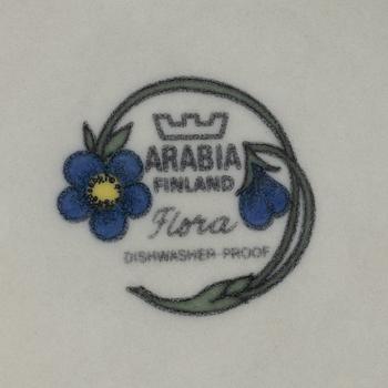 Esteri Tomula, matservis, 34 delar, porslin, "Flora", Arabia, Finland.