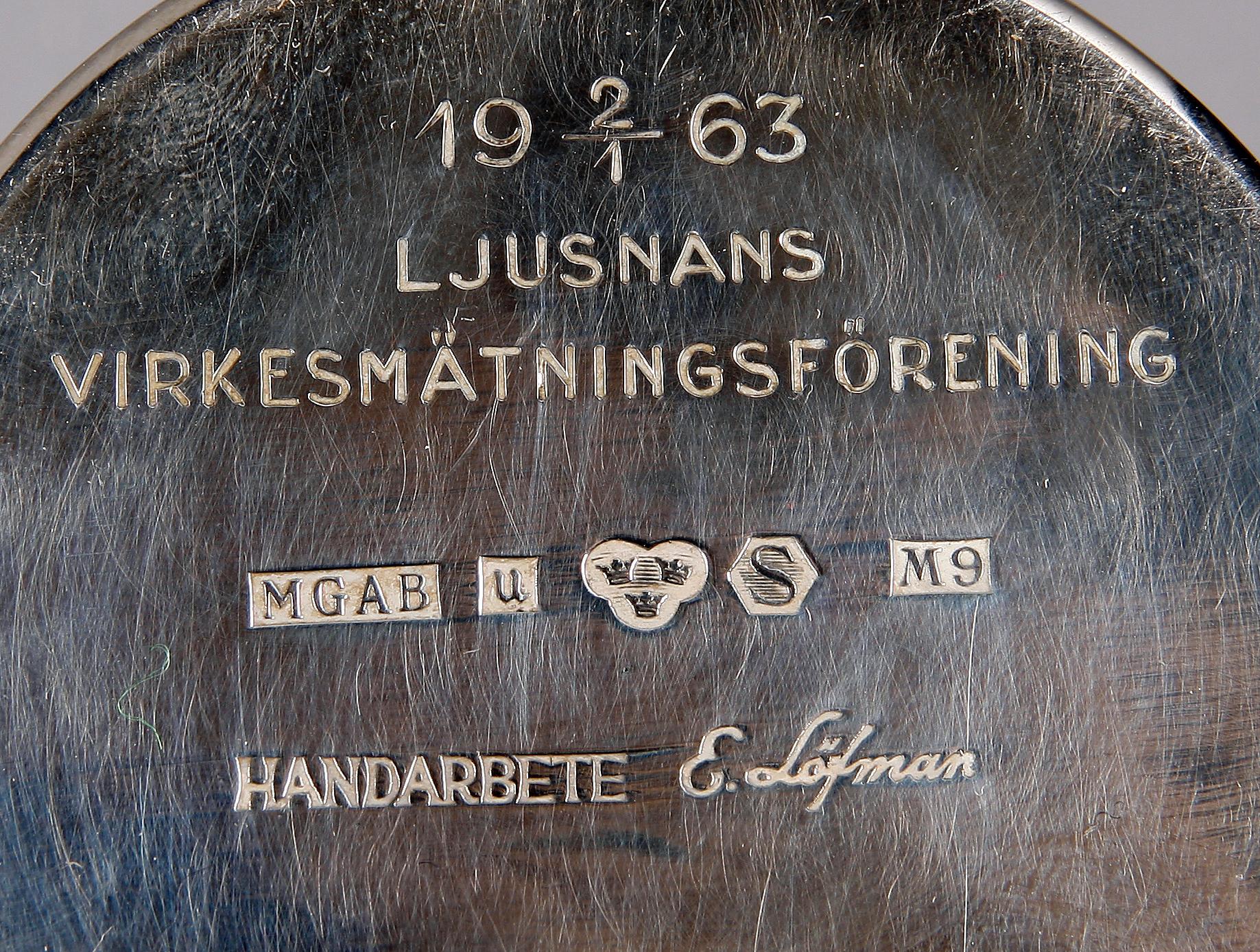 VAS, silver, E. Löfman, MGAB, Uppsala, 1962.