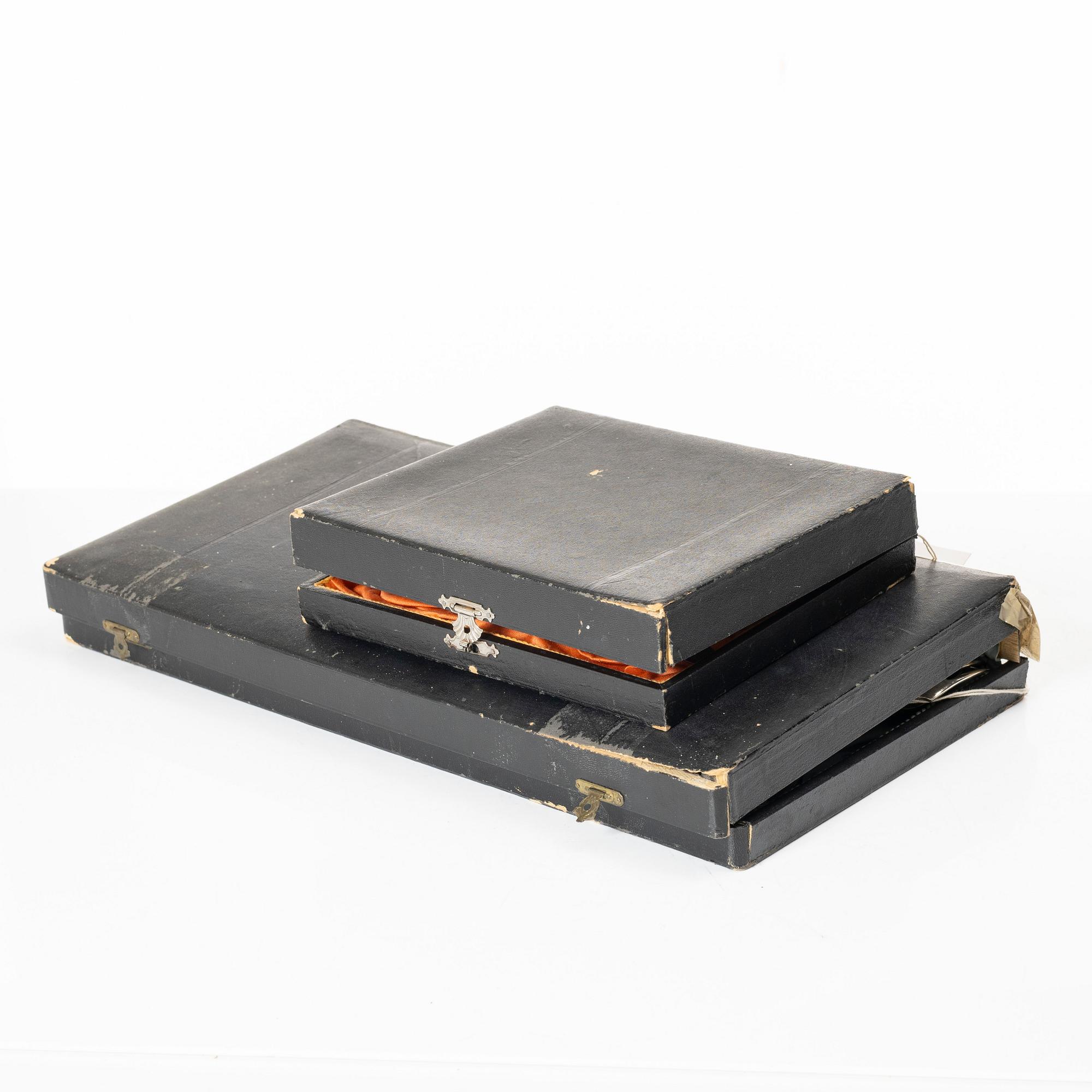 Cutlery, 36 pieces, silver, Soumen Kultaseppä Oy, Turku, Finland 1928.