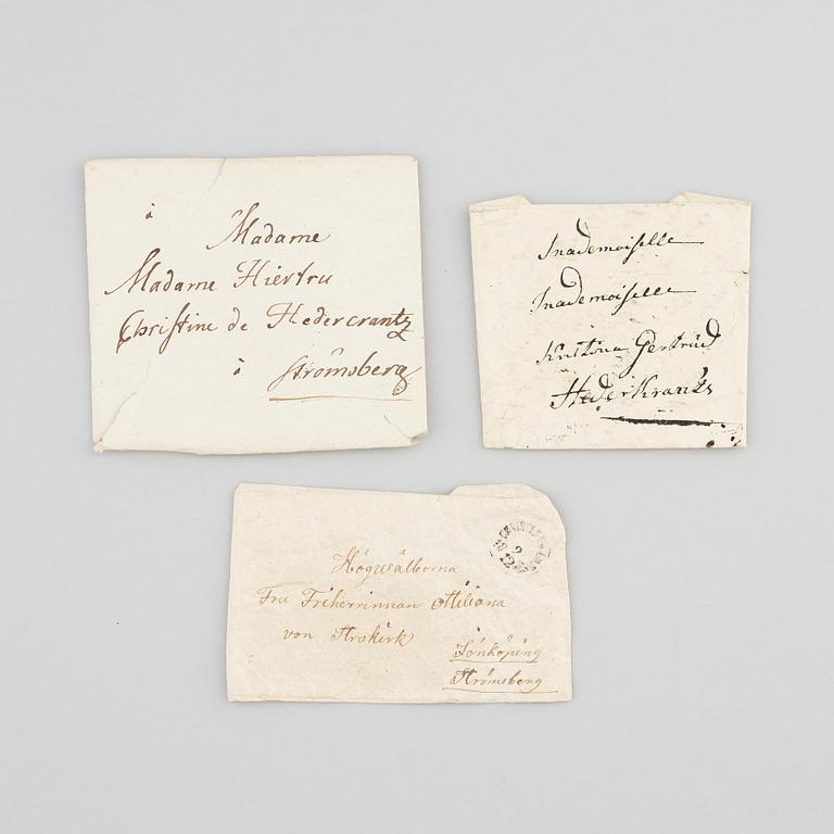 A Swedish late 18th century combined curtlery, dressing- and writing box, from Strömsbergs estate.