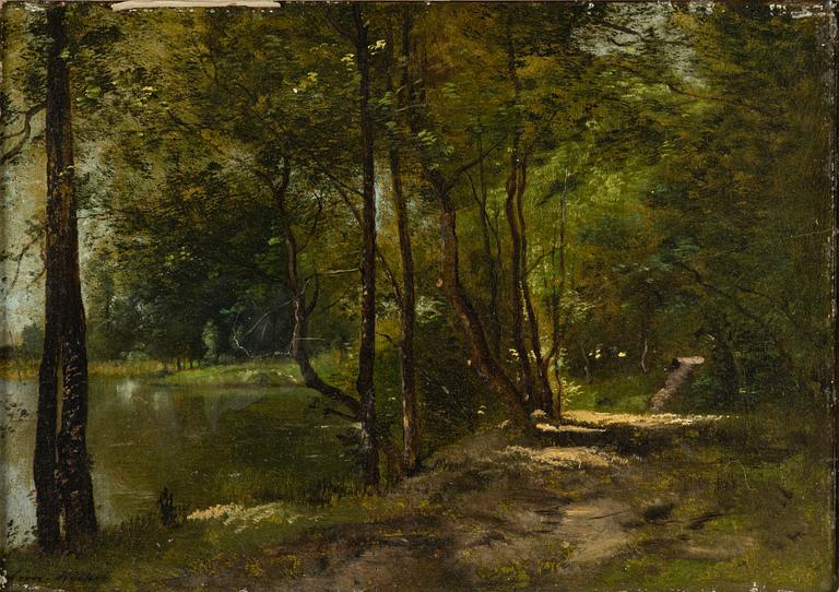 Léon Richet, River Landscape.