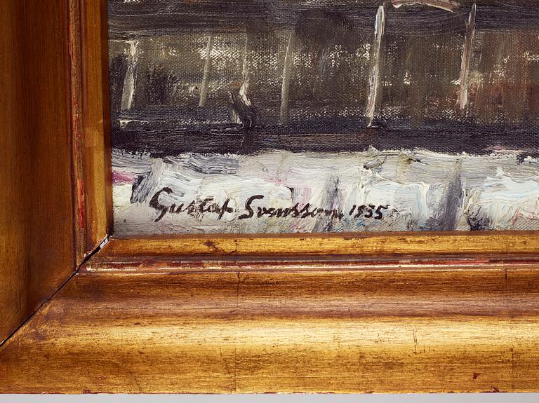 GUSTAF SVENSSON. Olja på duk. Signerad Gustaf Svensson och daterad 1935.
