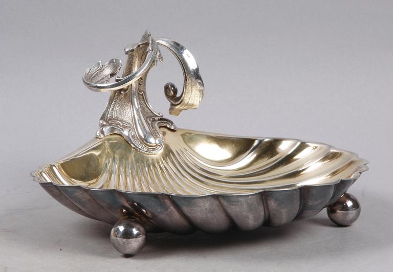 SKÅL, nysilver, rokokostil, AG Dufva, tidigt 1900-tal.