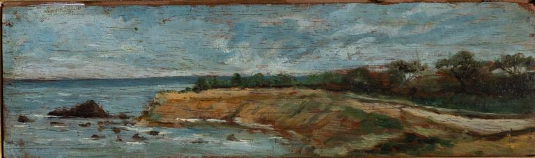 Giovanni Fattori, in the manner of the artist, Coastal landscape.