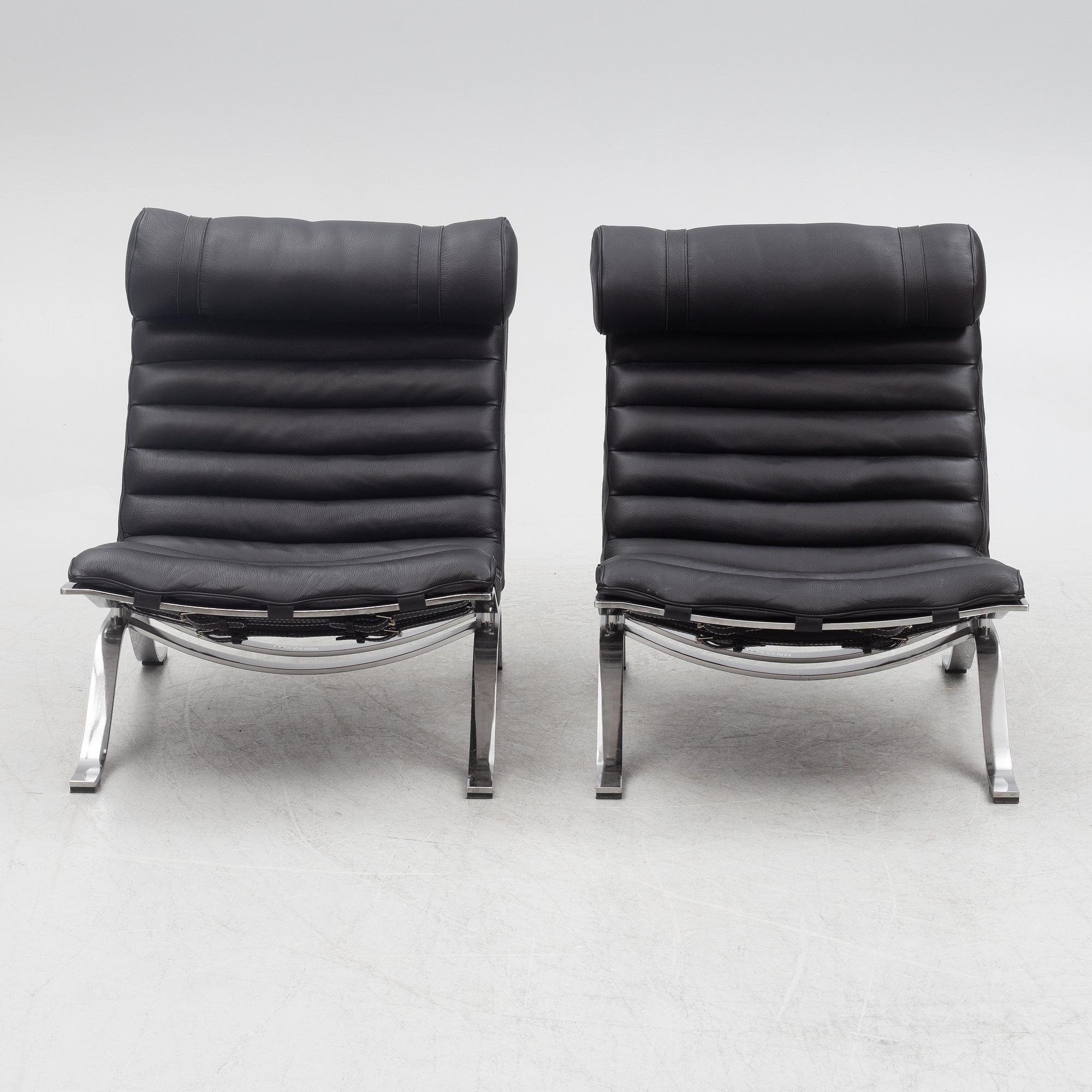 Arne Norell, a pair of "Ari" lounge chairs, Norell Möbler, late 20th century.