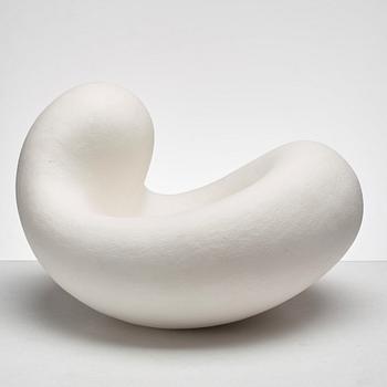 Eva Hild, a white stoneware sculpture, "Bumling" series, Sweden 1999.