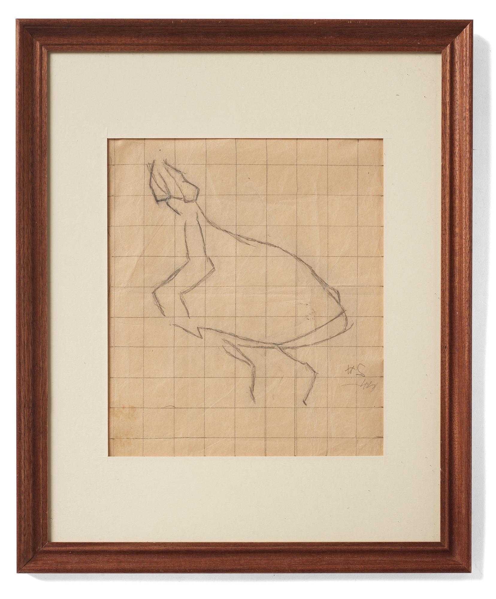 Helene Schjerfbeck, Study of a girl in a long skirt.