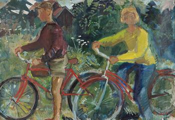Bertil Wahlberg, oil on canvas, signed.