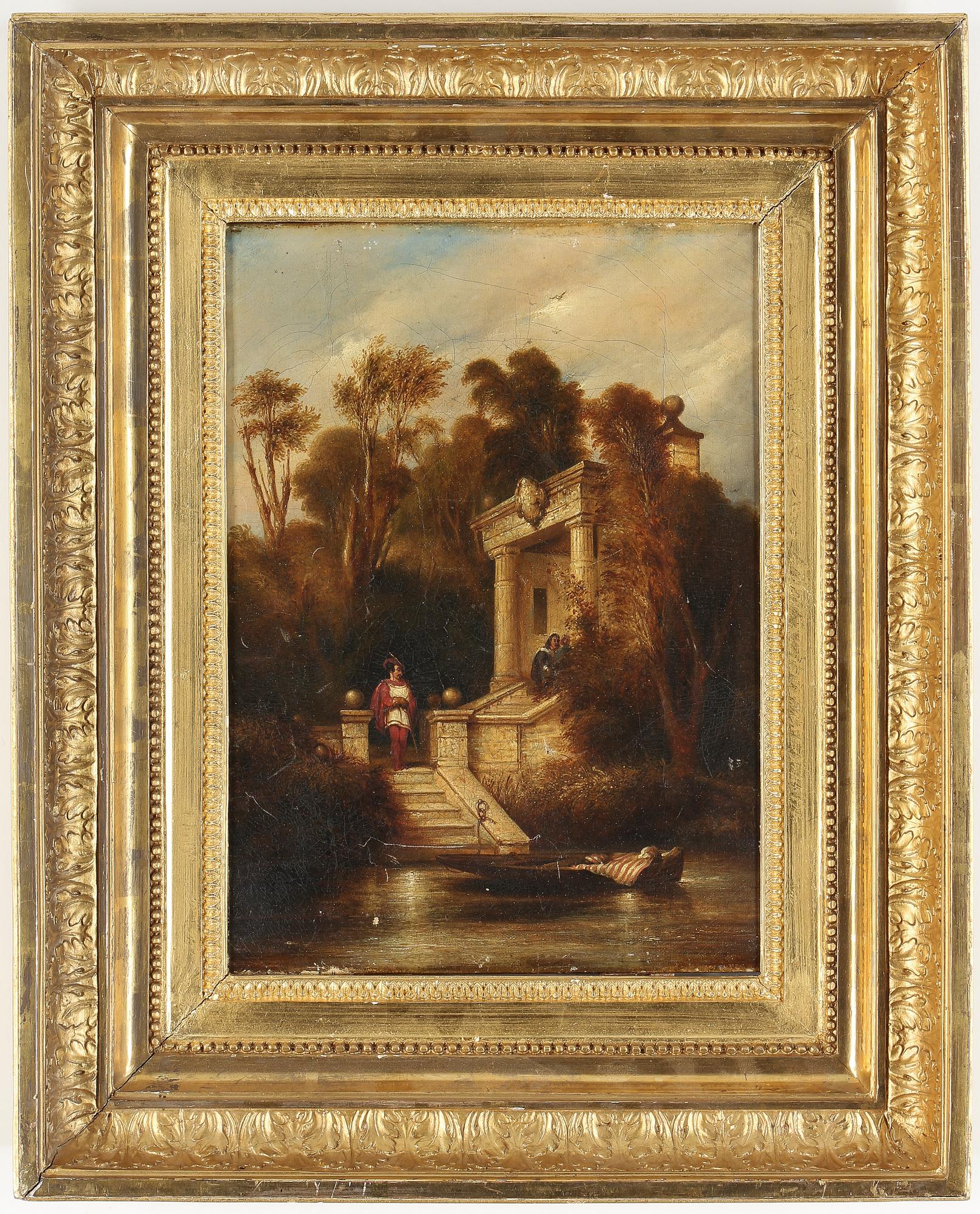 OKÄND KONSTNÄR, olja på duk, England, 1800-tal.