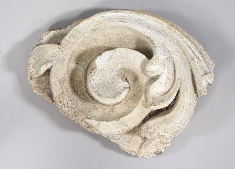 DEKORELEMENT FÖR HUSFASAD, 2 st, cement, 1899.