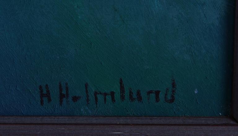 OKÄND KONSTNÄR, H. Holmlund, olja på duk, sign.