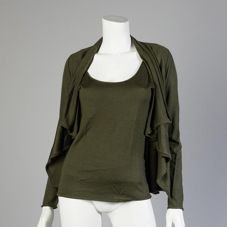 A cardigan and two top by Ralph Lauren.