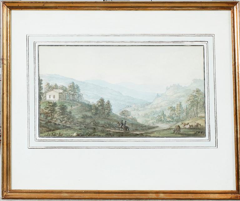 LARS WILHELM KYLBERG, two watercolor paintings, signed.