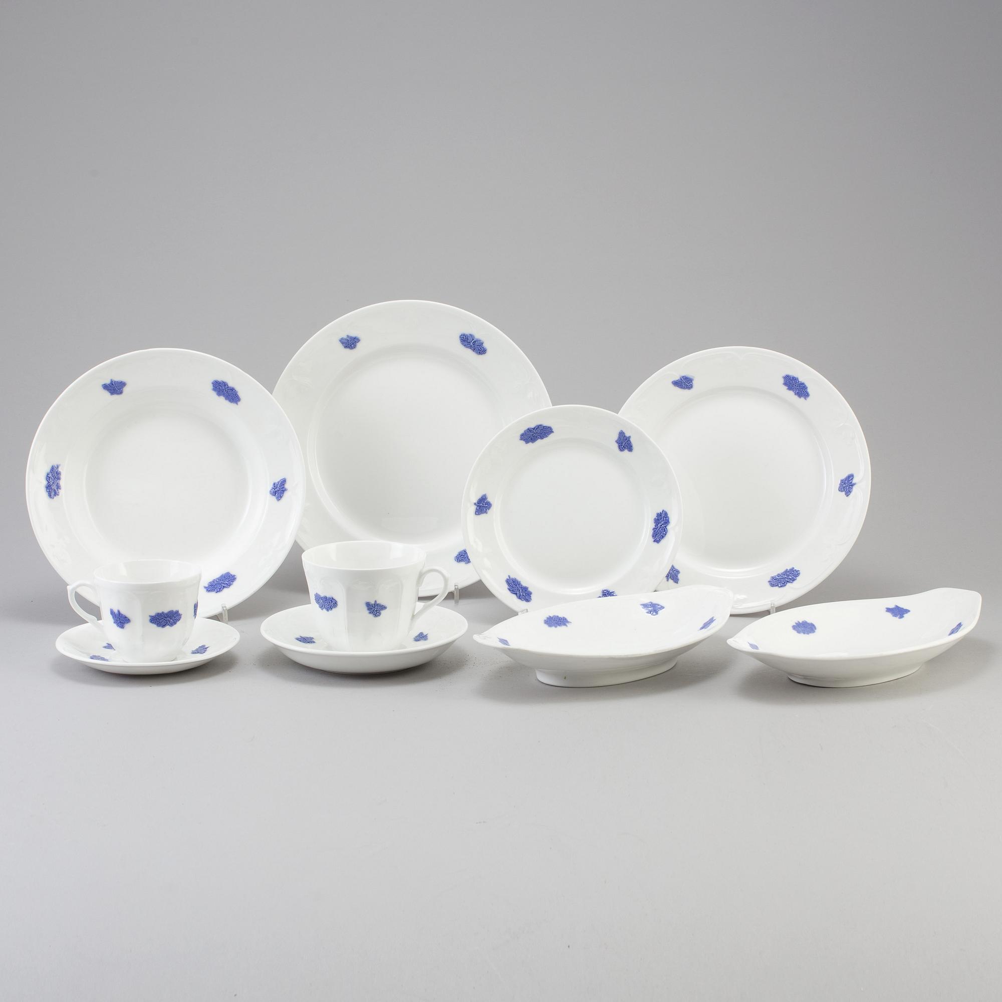 SERVIS, 60 delar, "Blå blom", Gustavsberg.