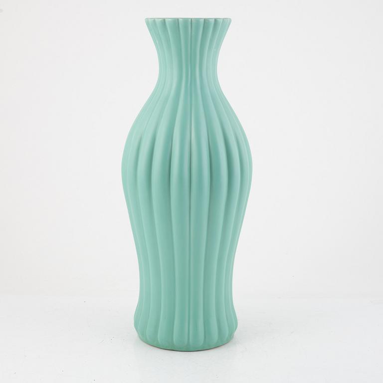 Ewald Dahlskog, floor vase, faience, Bo Fajans.