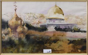 André Prah · ANDRÉ PRAH, akvarell. Sign och dat 1983.