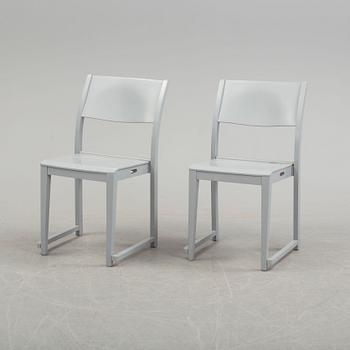 SVEN MARKELIUS, four painted 'Orkesterstolen' chairs.