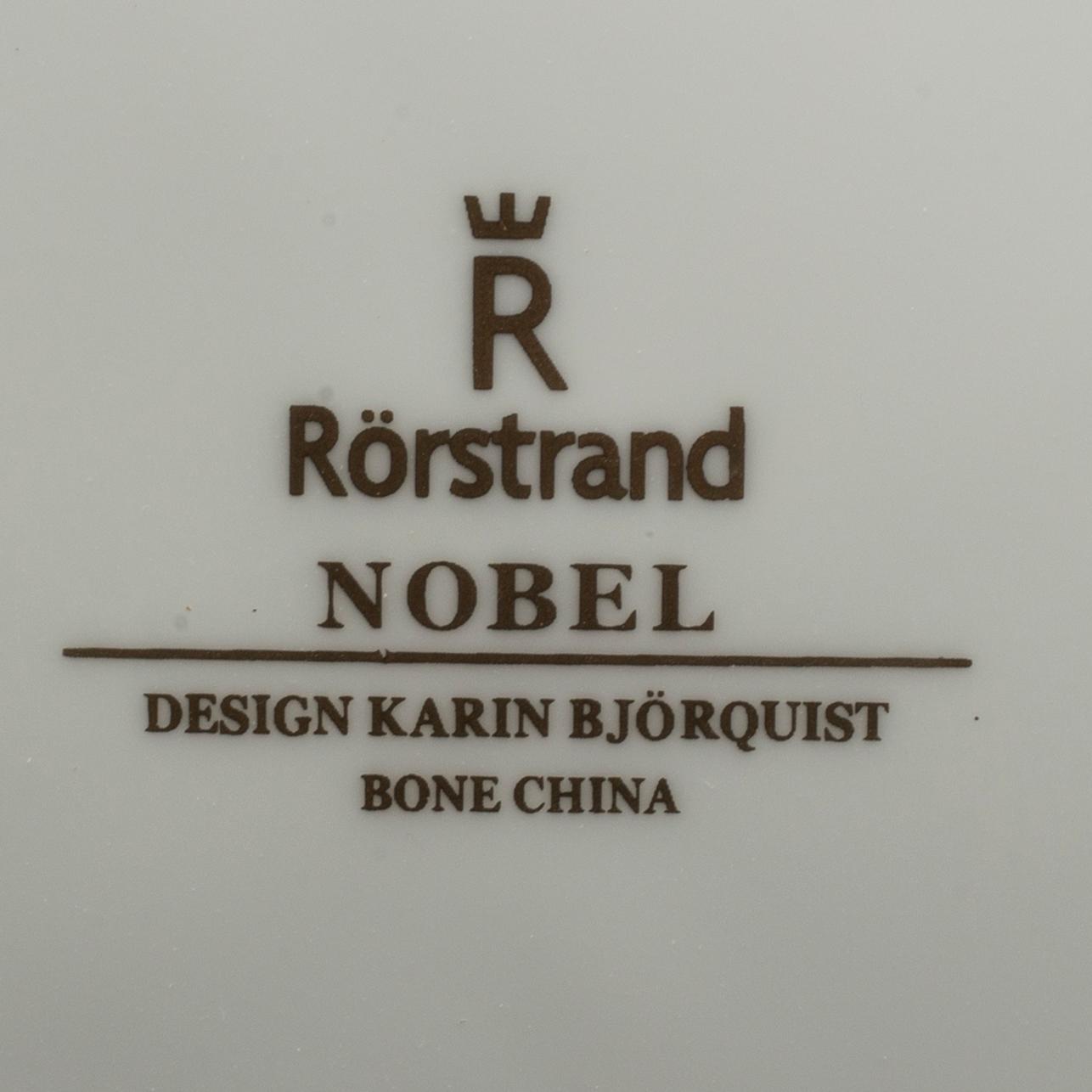 Karin Björquist, servisdelar, 34 st, ur "Nobelservisen", benporslin, Rörstrand.