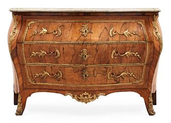A Swedish Rococo commode by L. Nordin, not signed.