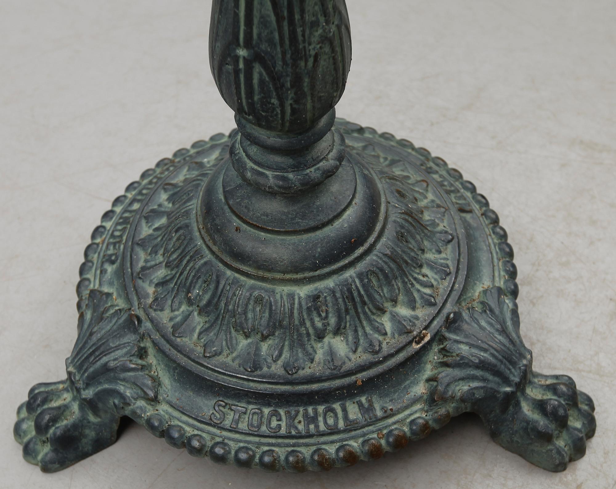 TRÄDGÅRDSBORD, J & C.G. Bolinder, No 15.A., Stockholm.