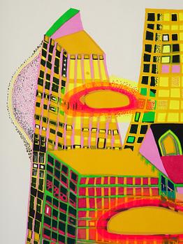 Friedensreich Hundertwasser, 'Good Morning City - Bleeding Town'.