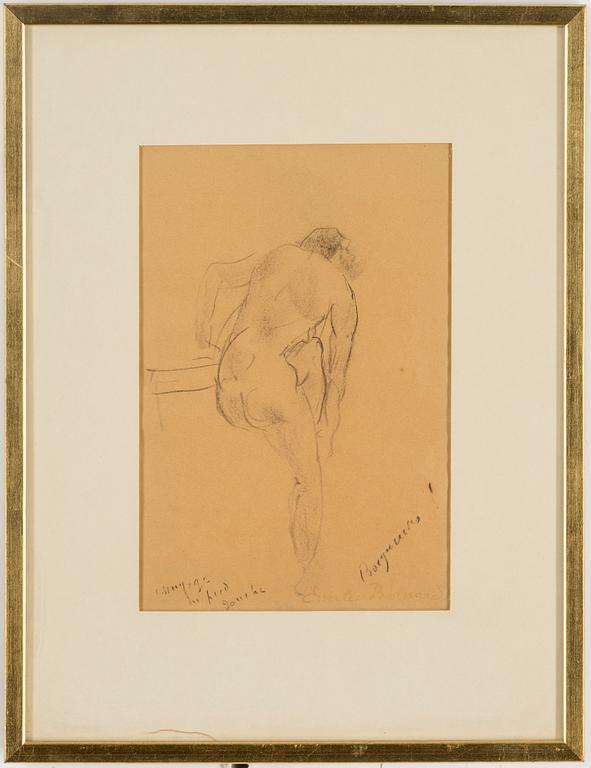 ÉMILE BERNARD, drawing, signed.