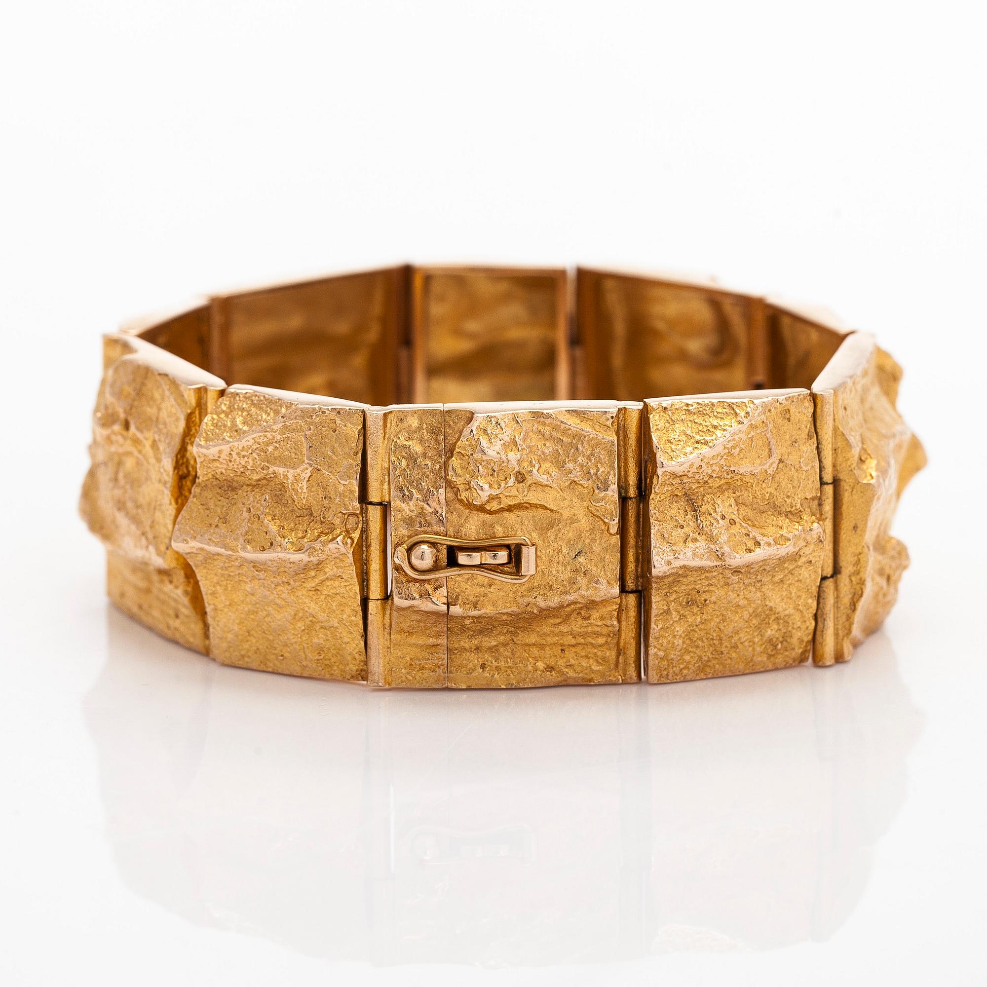 Björn Weckström, armband, "Gyllene Ström", 14K guld, Lapponia 1971.
