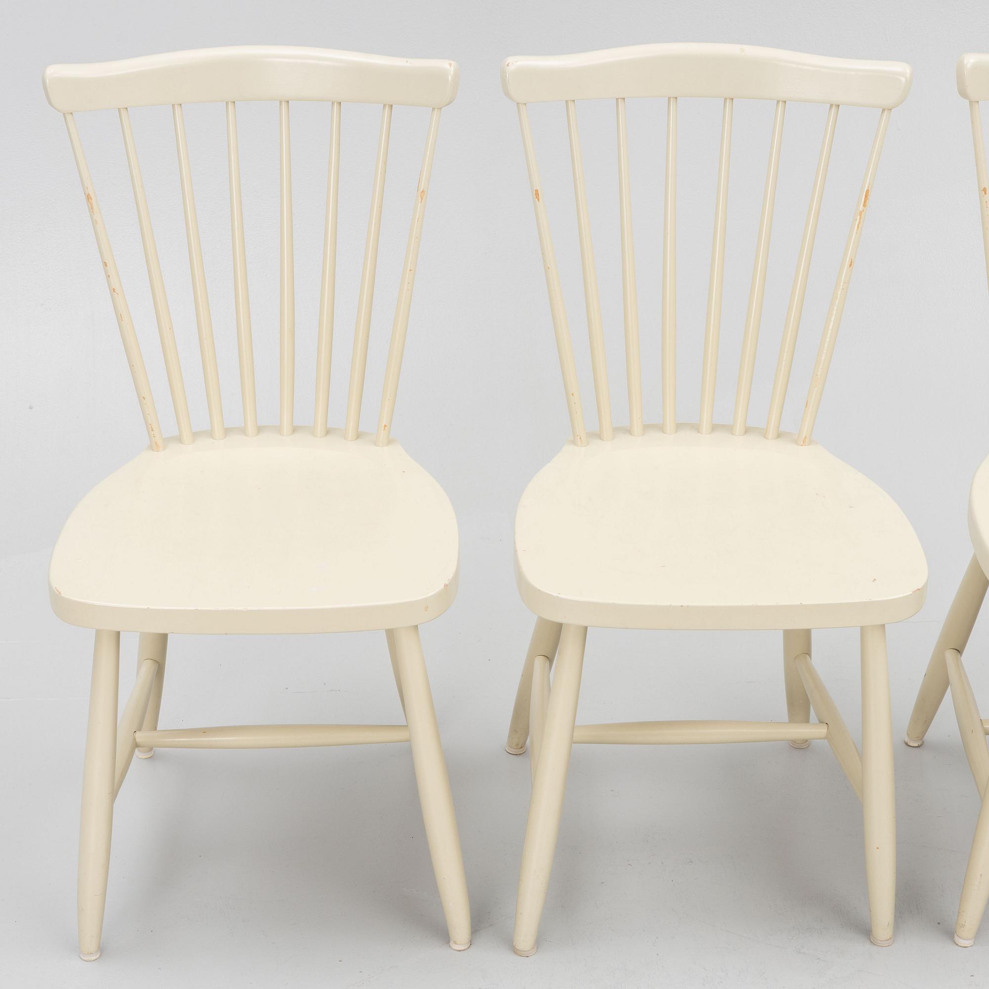 Four chairs, from Stockaryd, dated -79.
