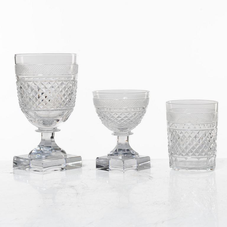 Elis Bergh, 29 pieces of a 'Kent' glass service, Kosta, Sweden.