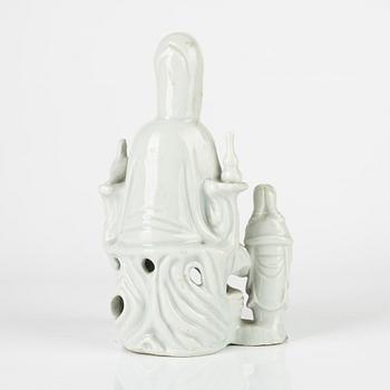 Figurin, poslin, blanc de chine, Kina, 1800-tal.