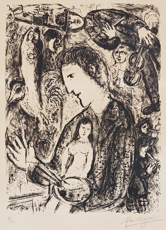 Marc Chagall, "Grand autoportrait noir".